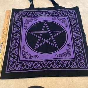 NWOT Pentagram Cotton Tote Bag